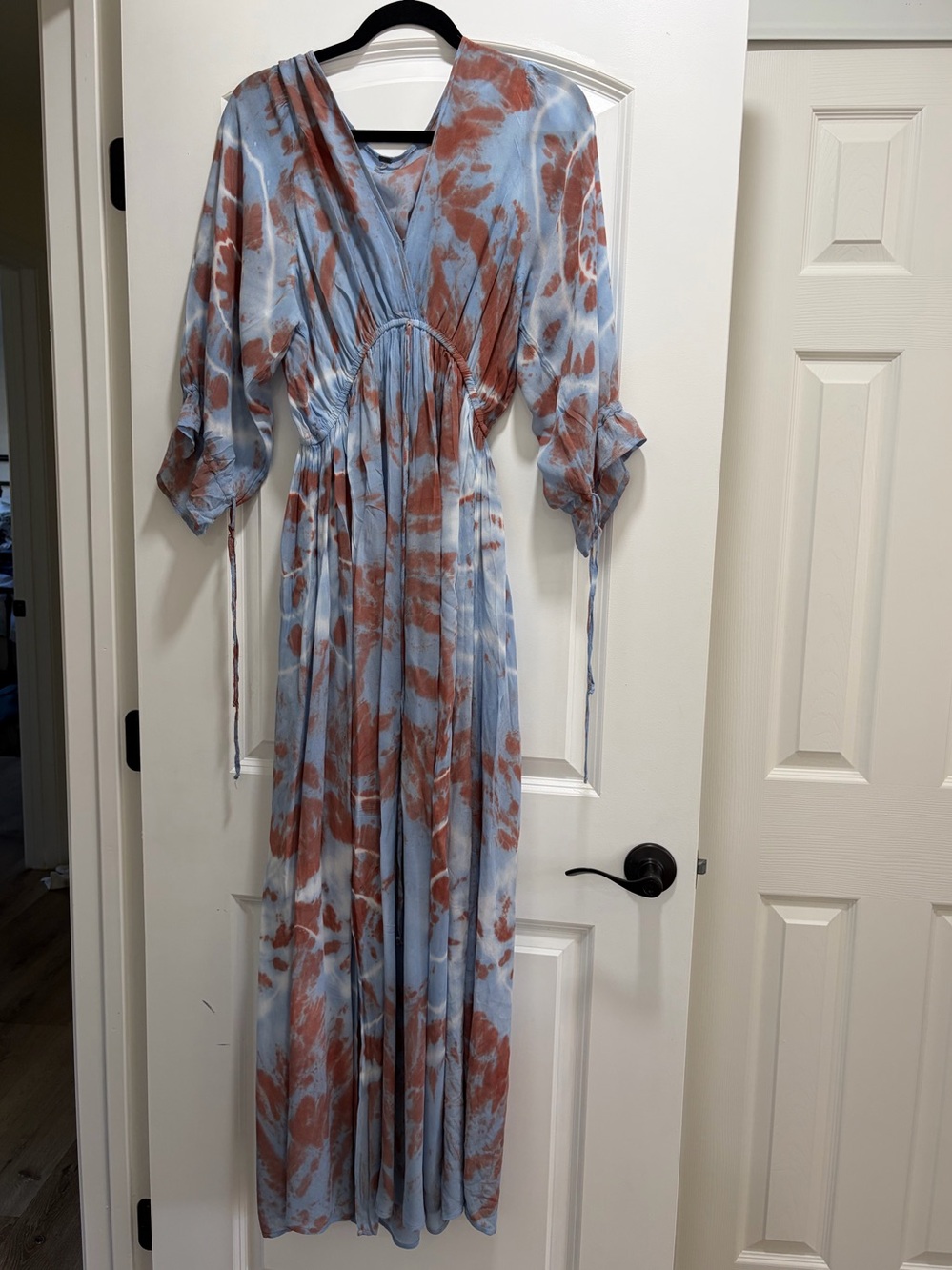 Young Fabulous & Broke Tie Dye V-Neck Maxi Dress - Size s
